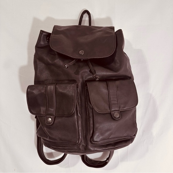 Vintage | Backpack | Unlisted a Kenneth Cole Production Chocolate Brown Backpack - Picture 1 of 13